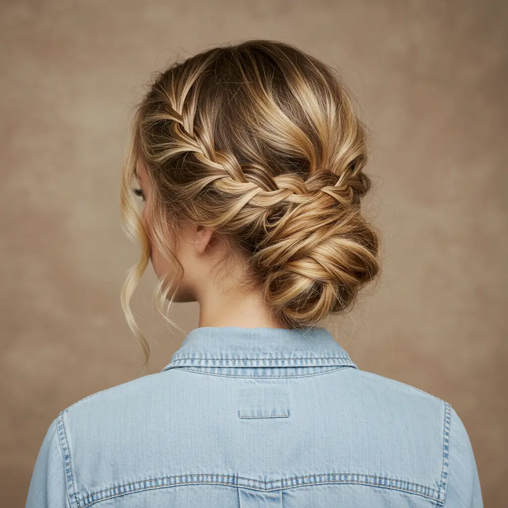 #11 Amazing Asymmetrical Braided Updo