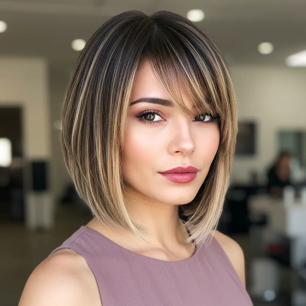 #11 Straight Bob with Balayage