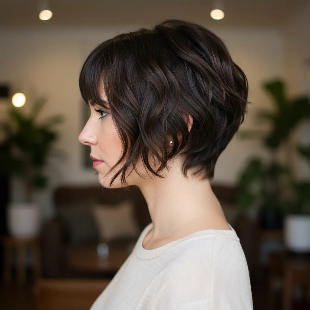 Soft Wixie with Short Wavy Bangs