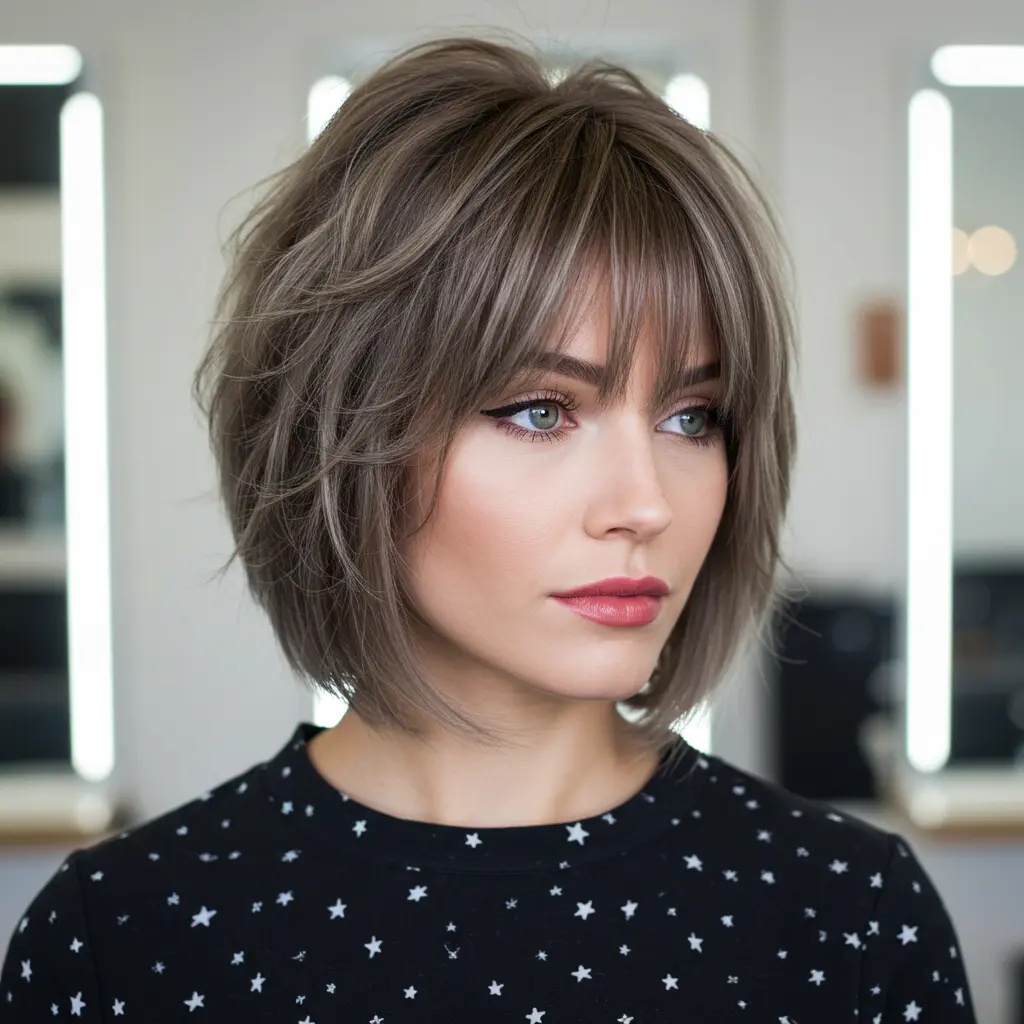 #12 Short Shag For Straight Hair