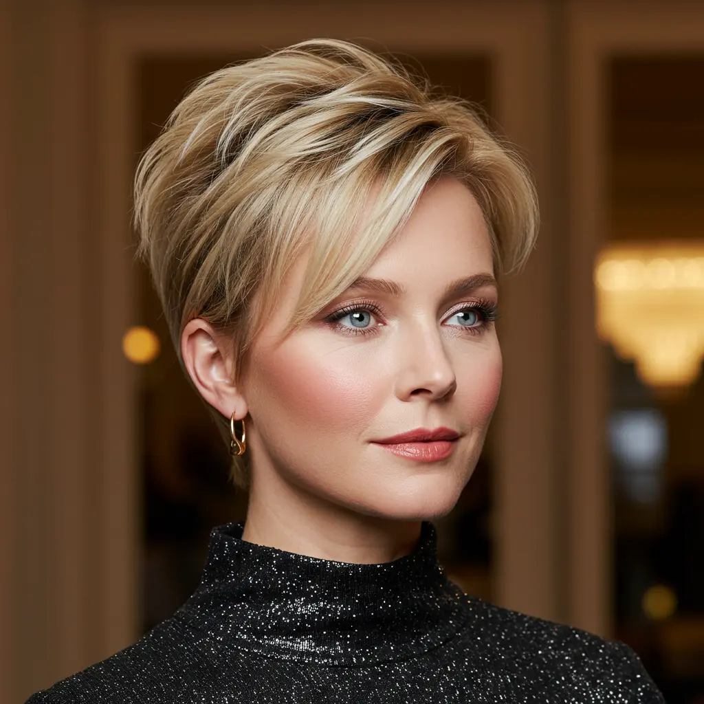 #12 Pixie With Tousled Crown and Side Bangs
