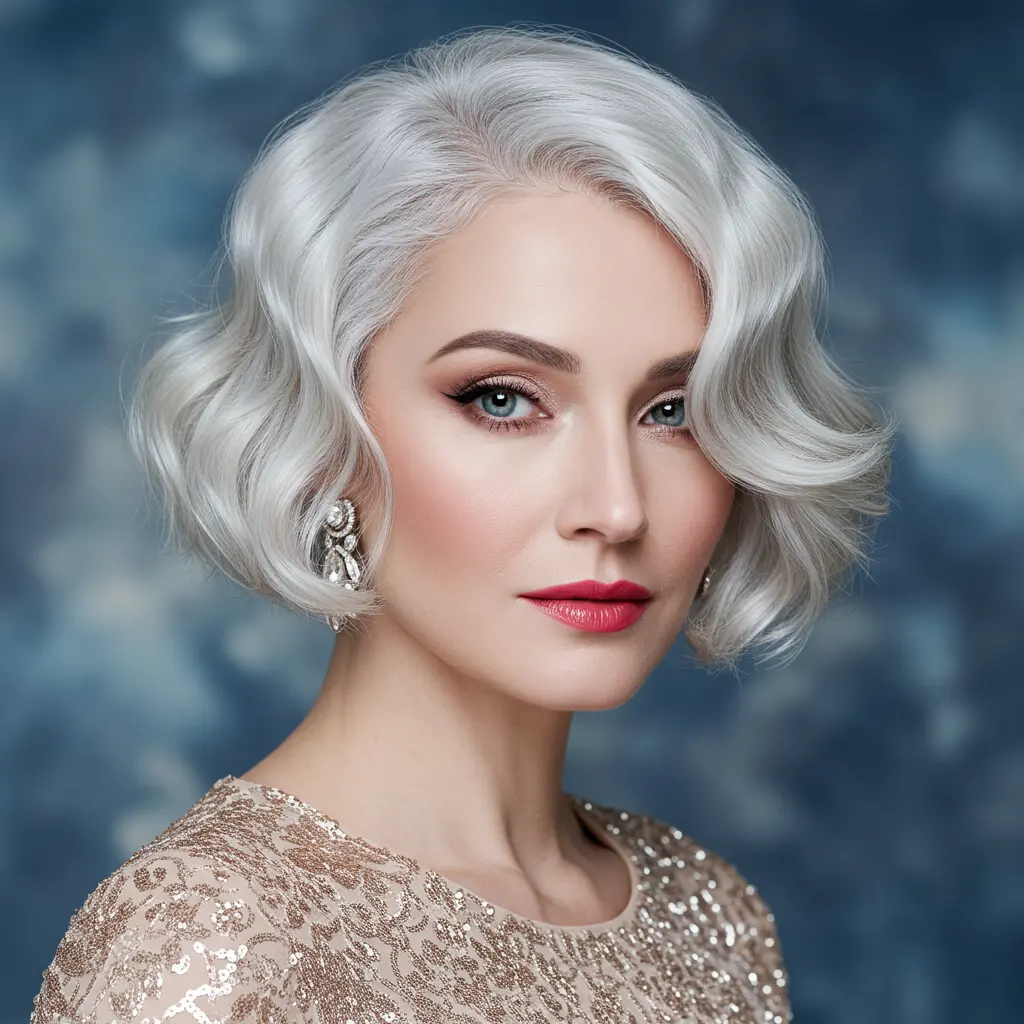 #13 Soft Curls With Deep Side Part