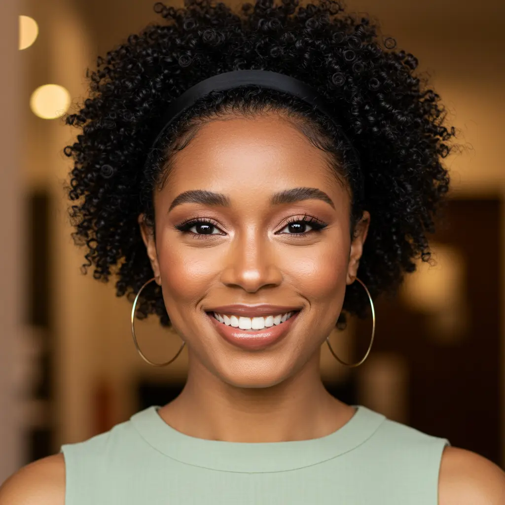 #14 Classic Headband Style With Defined Curls