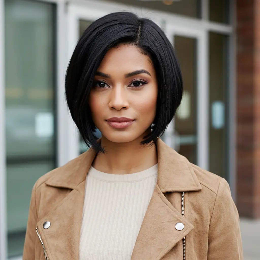 #18 Chin Length Inverted Bob with Tapered Back