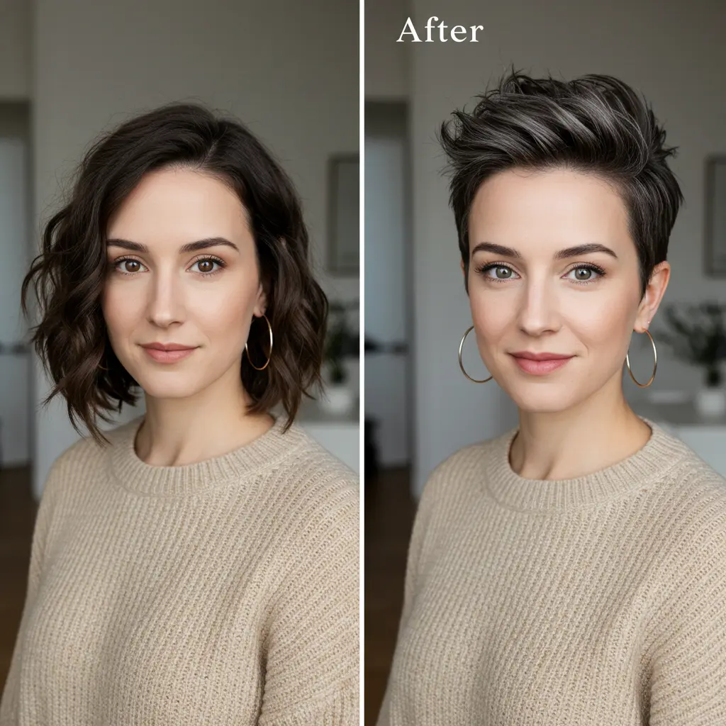 #2 Short Spiky Pixie With Sharp Texture