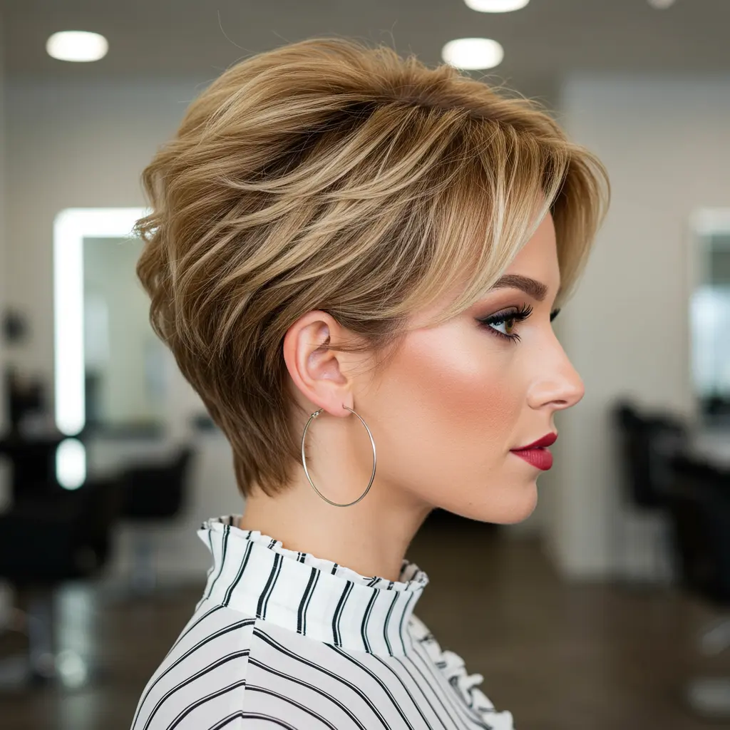 #2 Feminine Feathered Haircut