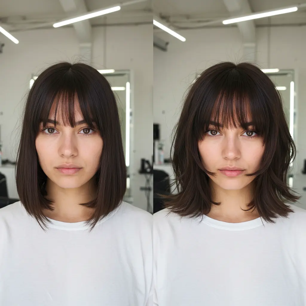 #2 Perfectly Rounded Curtain Bangs