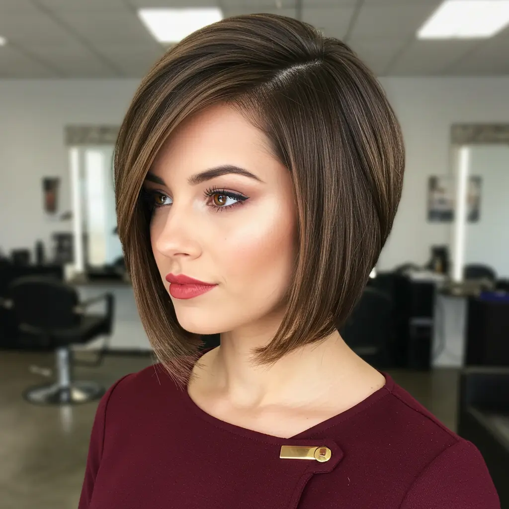 #20 Chin Length Bob with Undercut Nape
