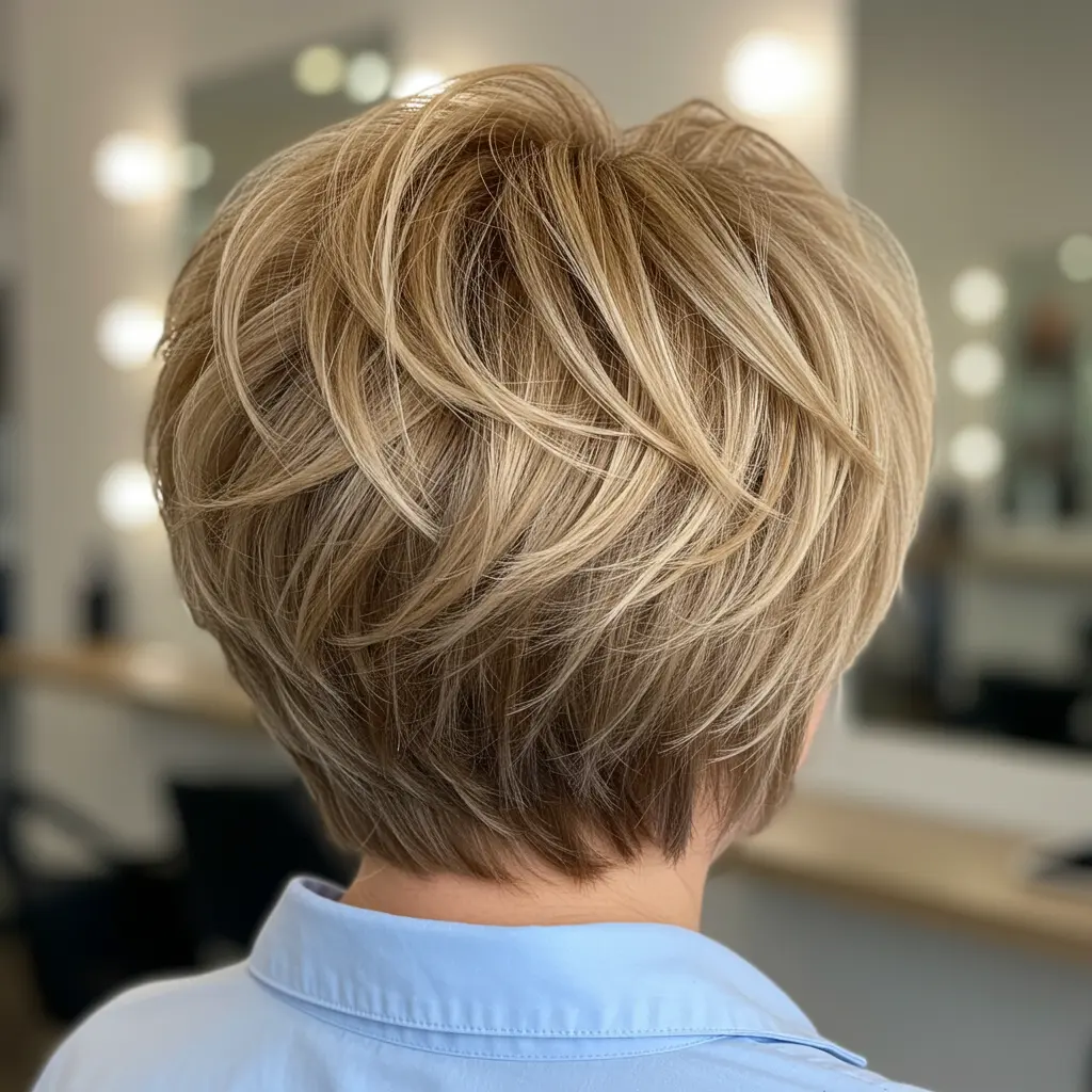 #21 Textured Feather Cut for Thick Hair