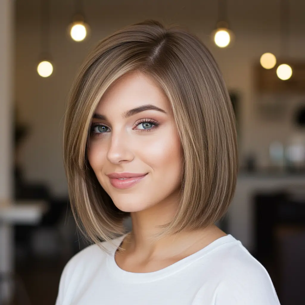 #22 Asian Bob Hair for Chubby Face
