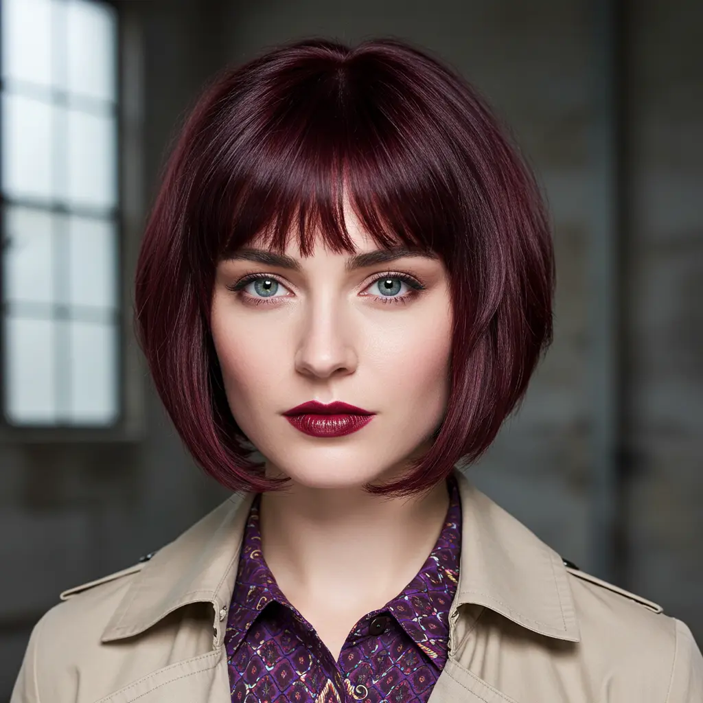 #23 Chin Length French Bob with Micro Bangs