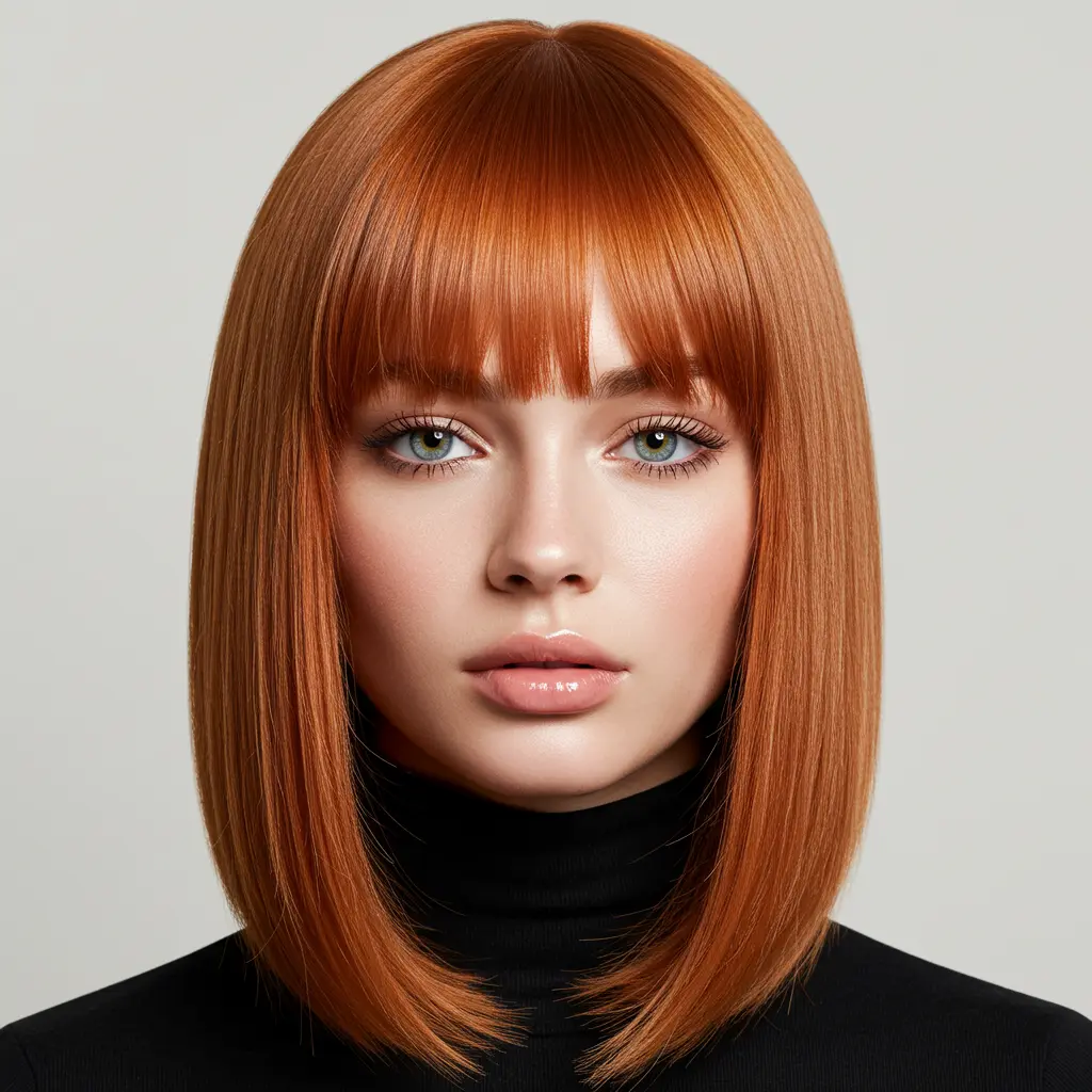 #6 Angled Copper Lob with Curtain Fringe