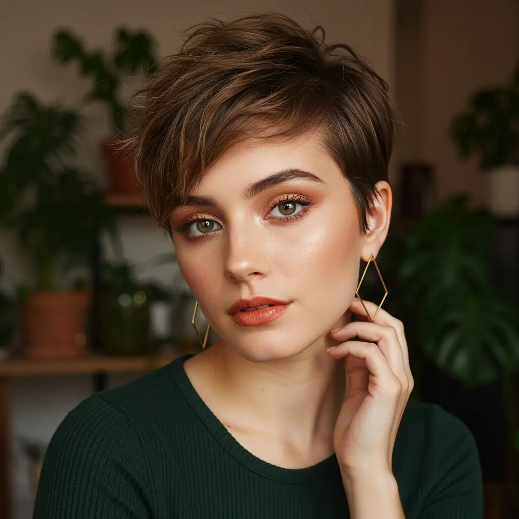#7 Choppy Spiky Short Hair With Textured Ends