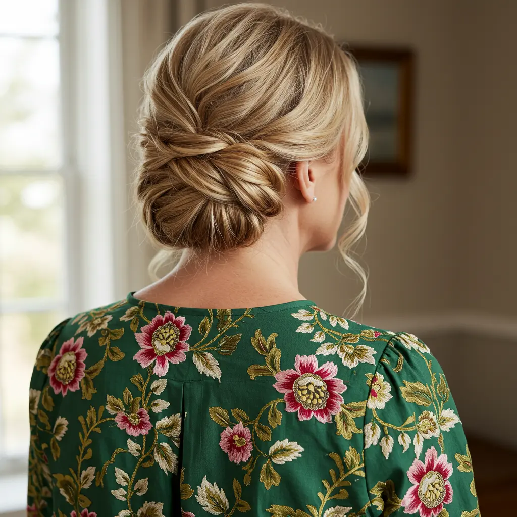 #7 Elegant Updo for Older Women