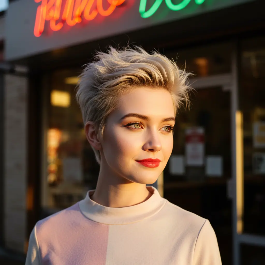 #8 90s Pixie Cut With Choppy Spikes