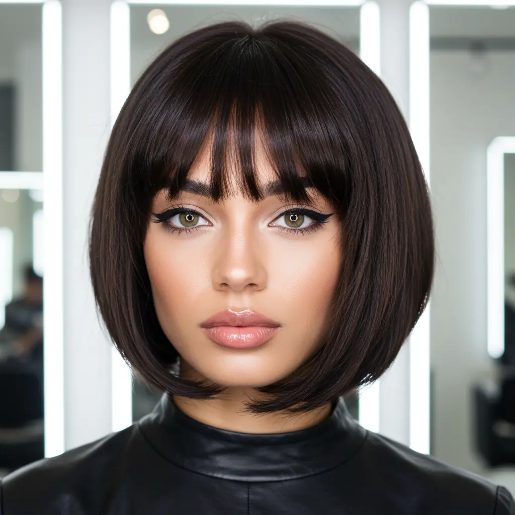 #9 Above-the-Shoulder Bob with Fringe