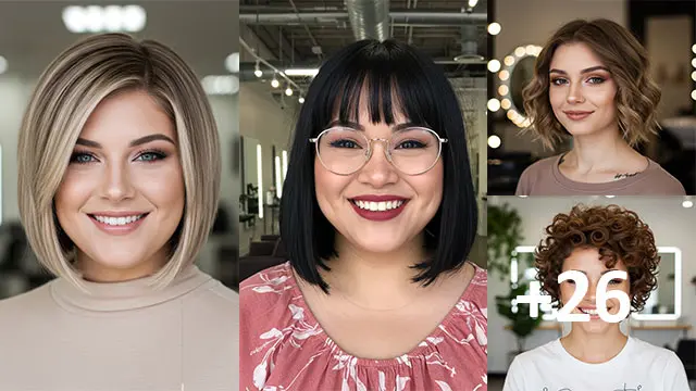 26 Trendy Bob Haircuts for Chubby Faces You'll Love
