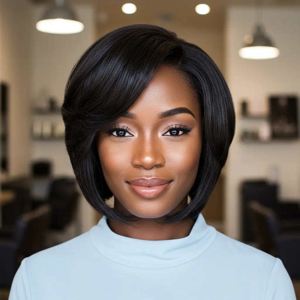 #1 Stacked Bob Weave
