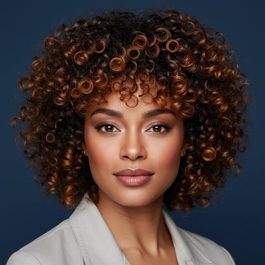 #10 Fun Short Curls with Bangs