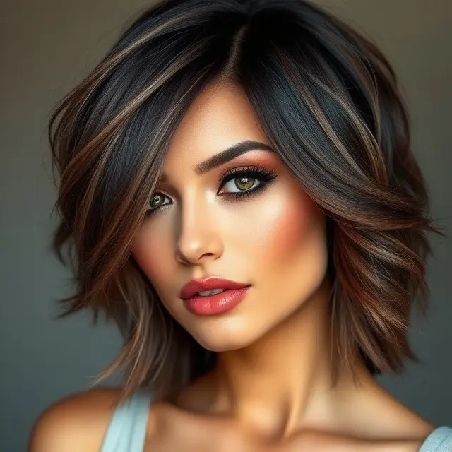 #10 Layered Cut with Bangs