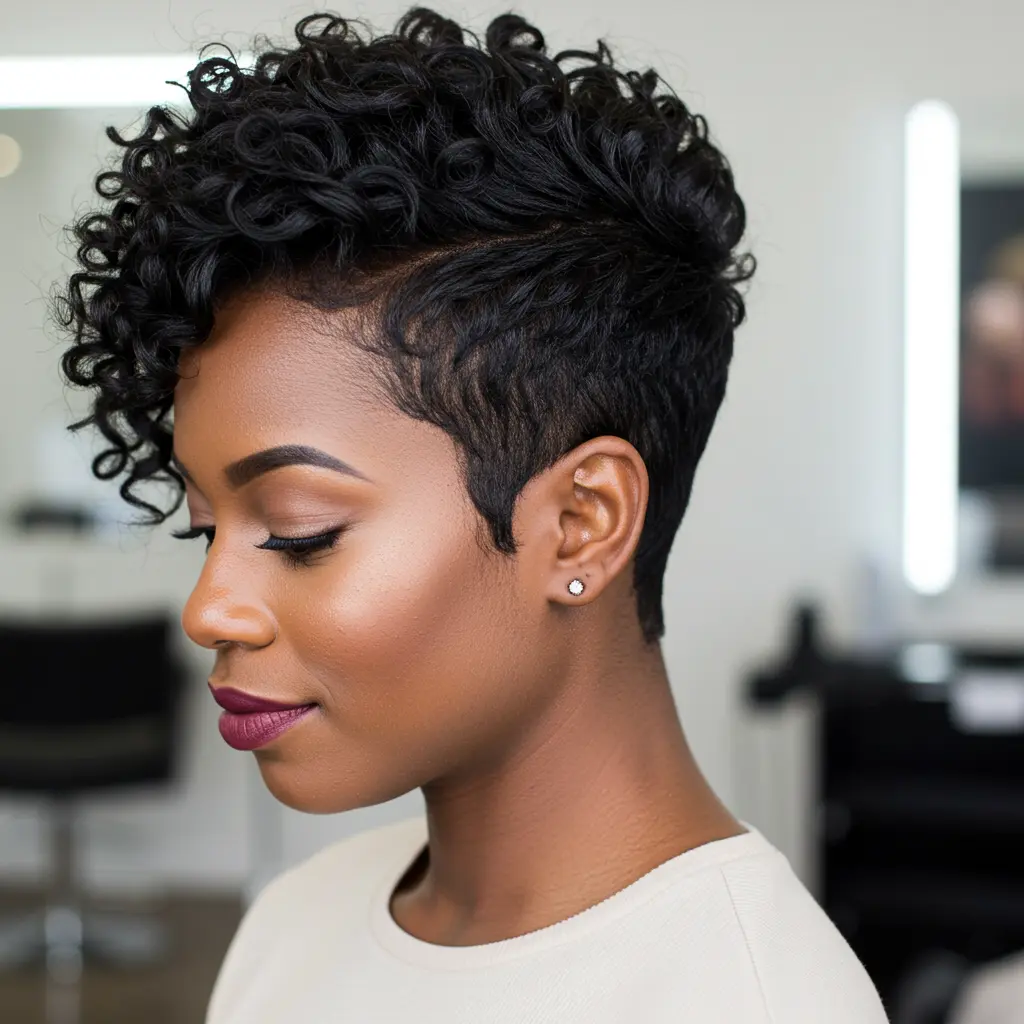#10 Curly Pixie