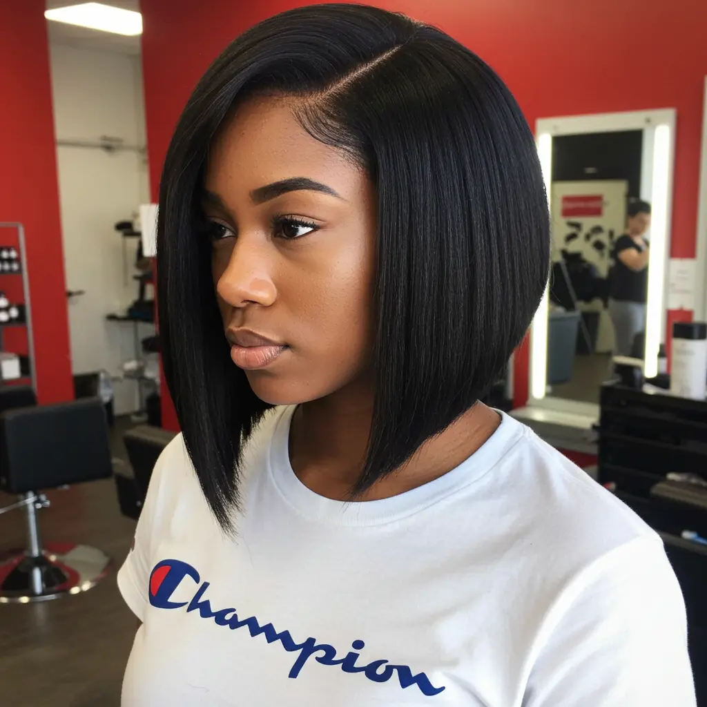 #12 Asymmetrical Bob Cut