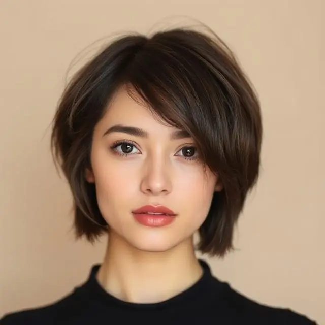 #12 Short French Bob with Subtle Layers