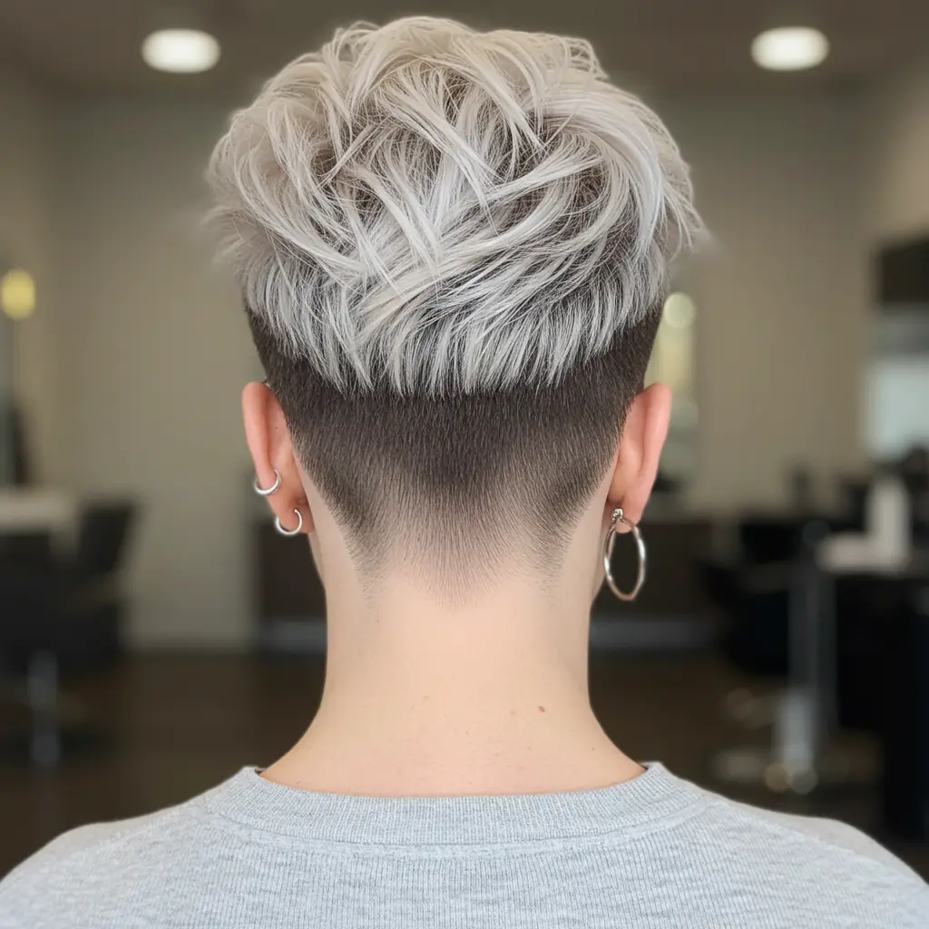 #13 Undercut Pixie Cut with Shaved Nape