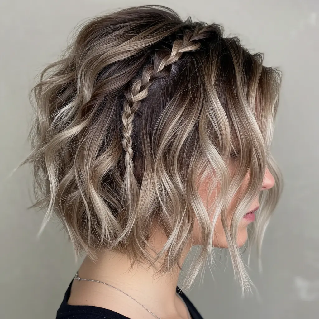 #14 Braids for Curly Short Hair