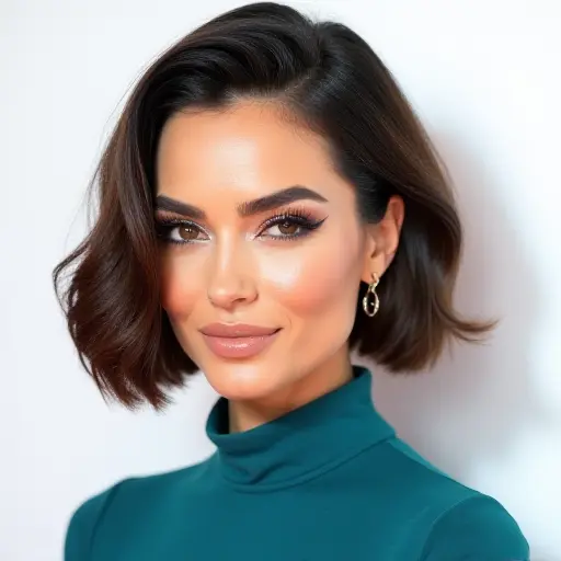 #14 Italian Bob with Side Part