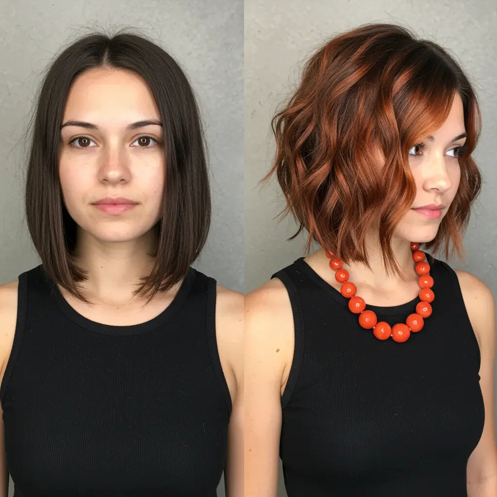 #16 Cute Bob Cut with Ombre Coloring