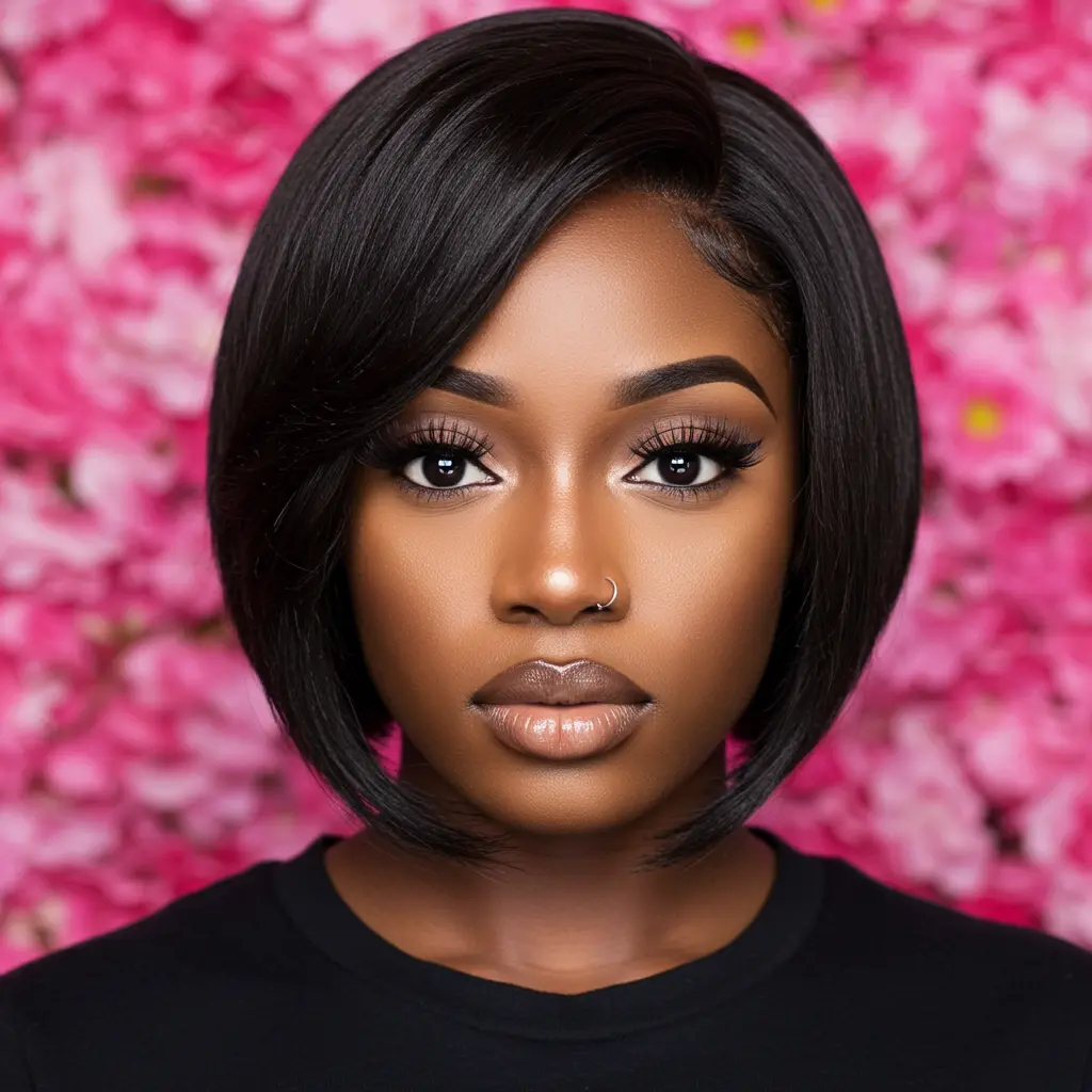 #17 Sleek Modern Bob with a Side Part