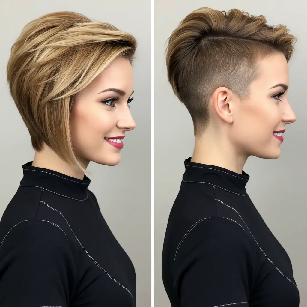 #17 Warm Blonde Long Pixie