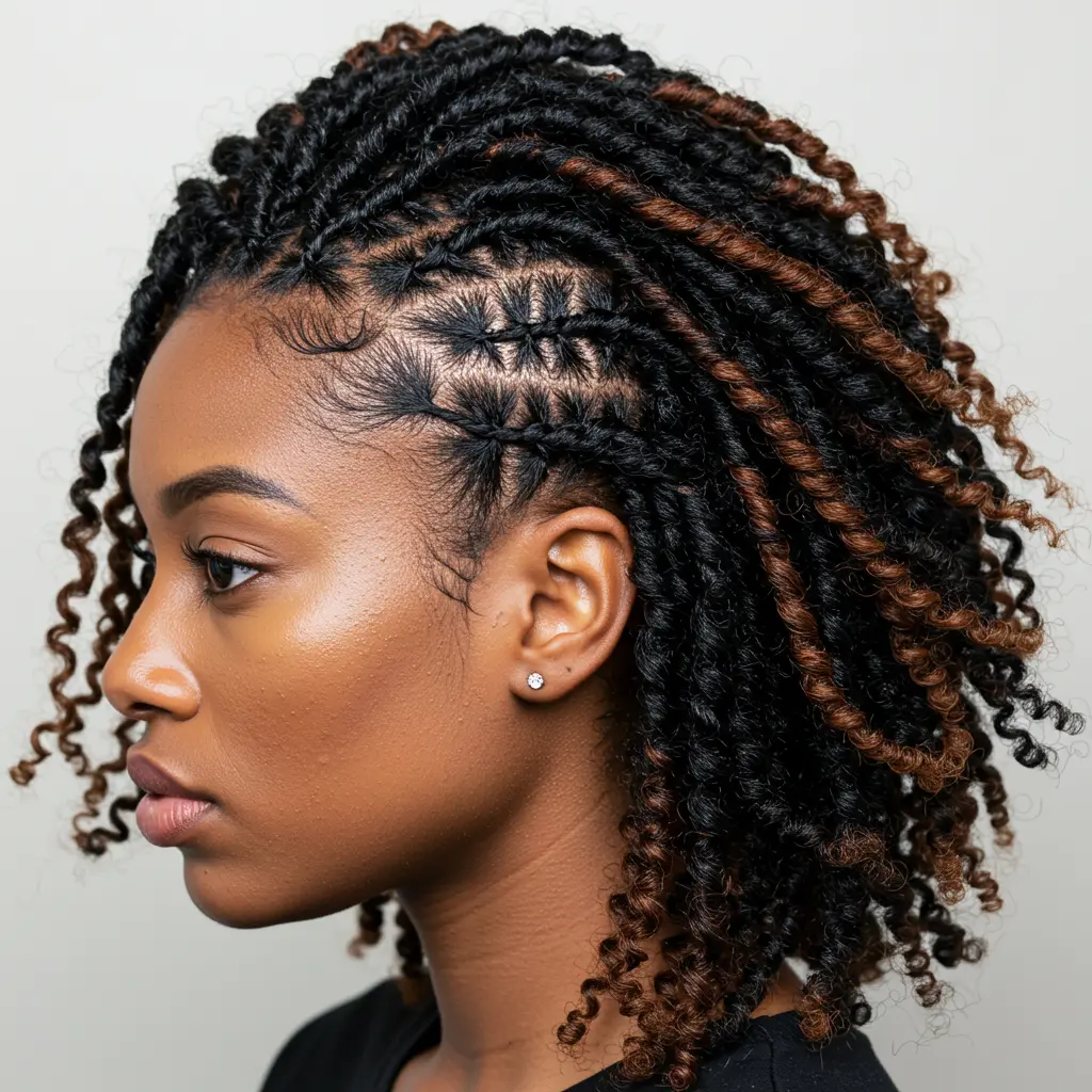 #17 Twist Braids for Short Natural Hair