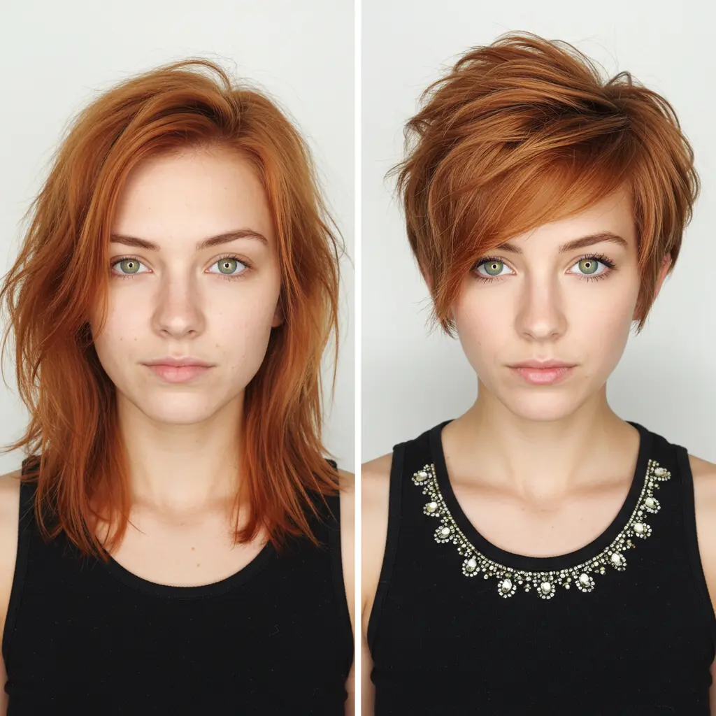 #19 Short Hair with Side Bangs