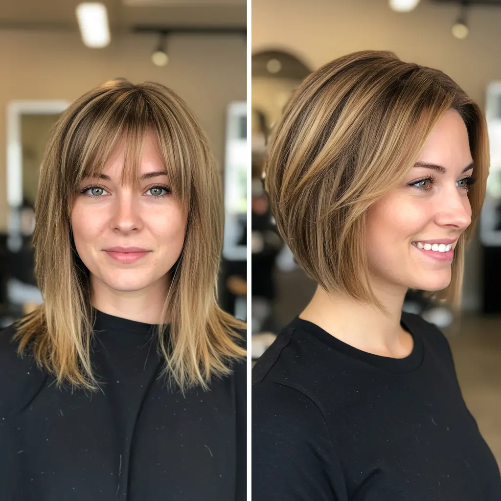 #2 Sleek Golden Brown Bob