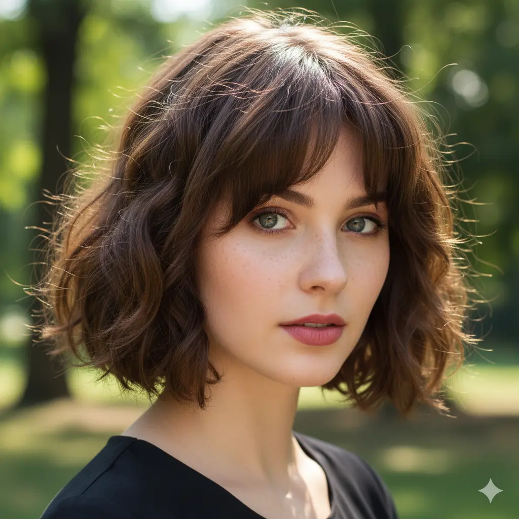 #2 Side Bangs for Shorter, Fine Hair
