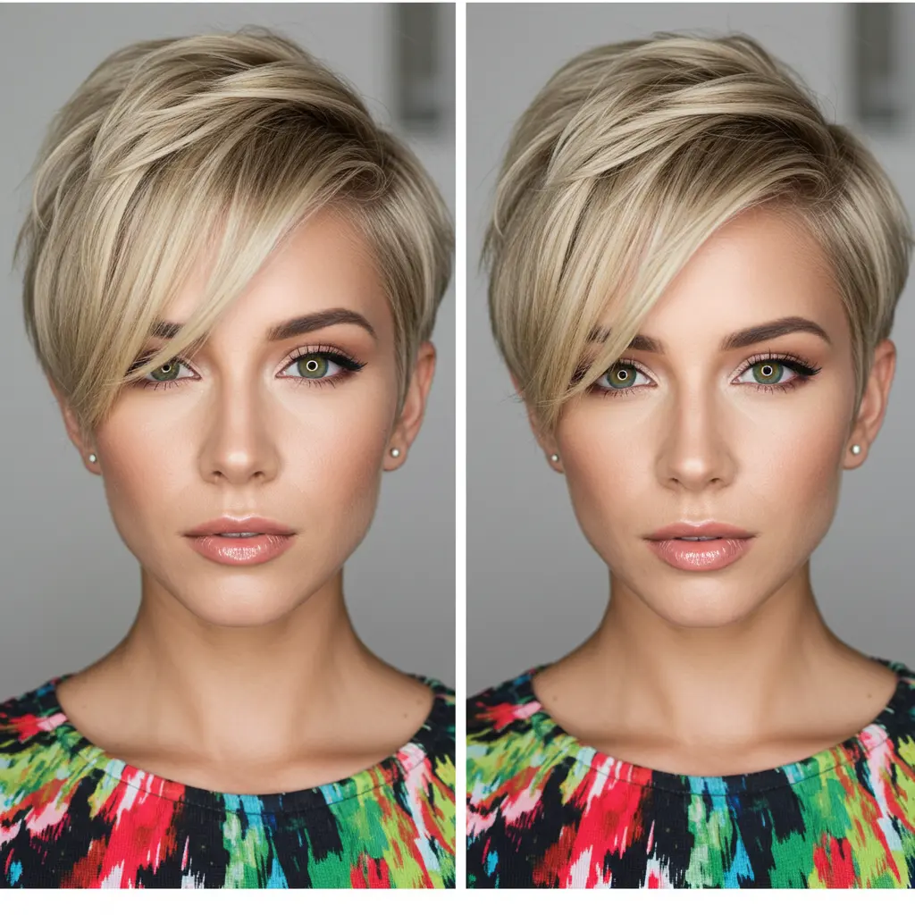 #23 Side Bangs for Short, Thick Hair