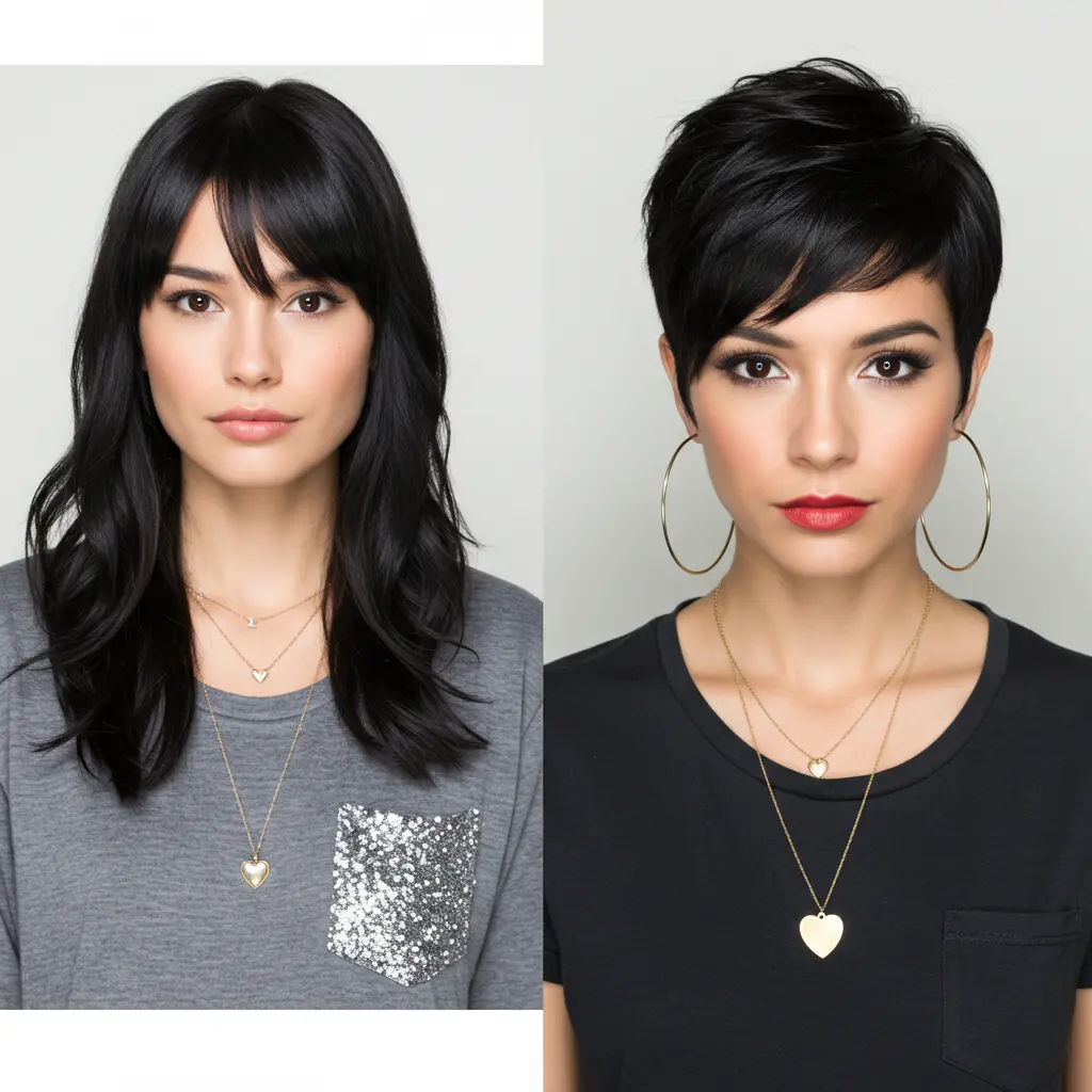 #25 Side Bangs on Very Short Hair