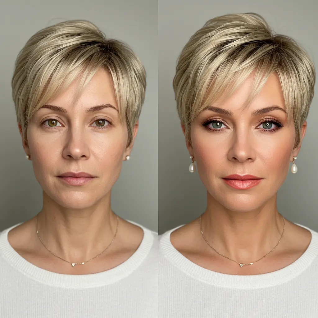 #3 Short Straight Pixie with Straight Bangs