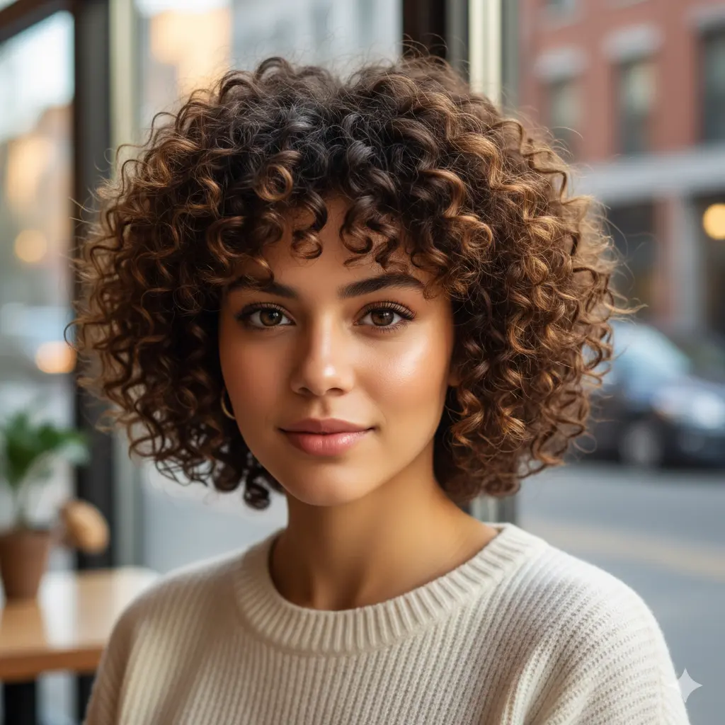 #4 Light Curls with Highlights