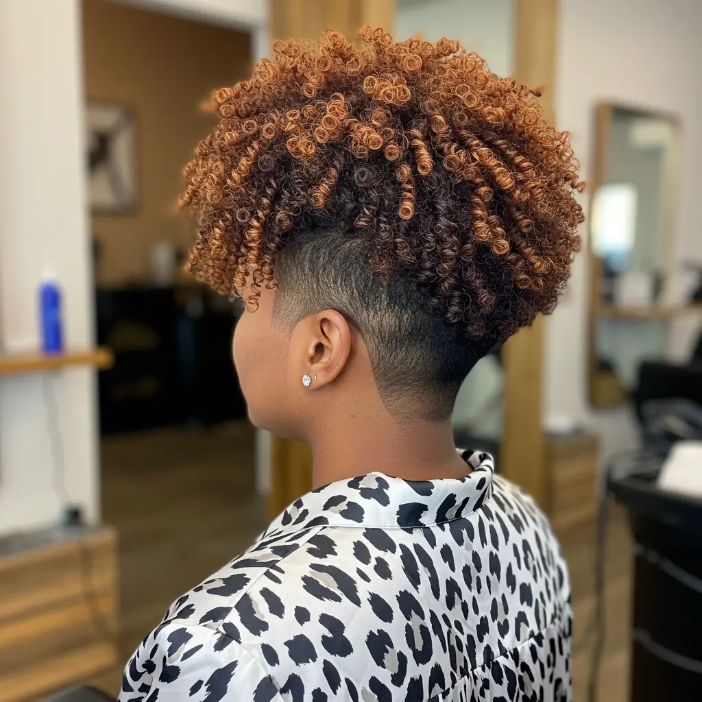 #5 Weave on Tapered Haircut