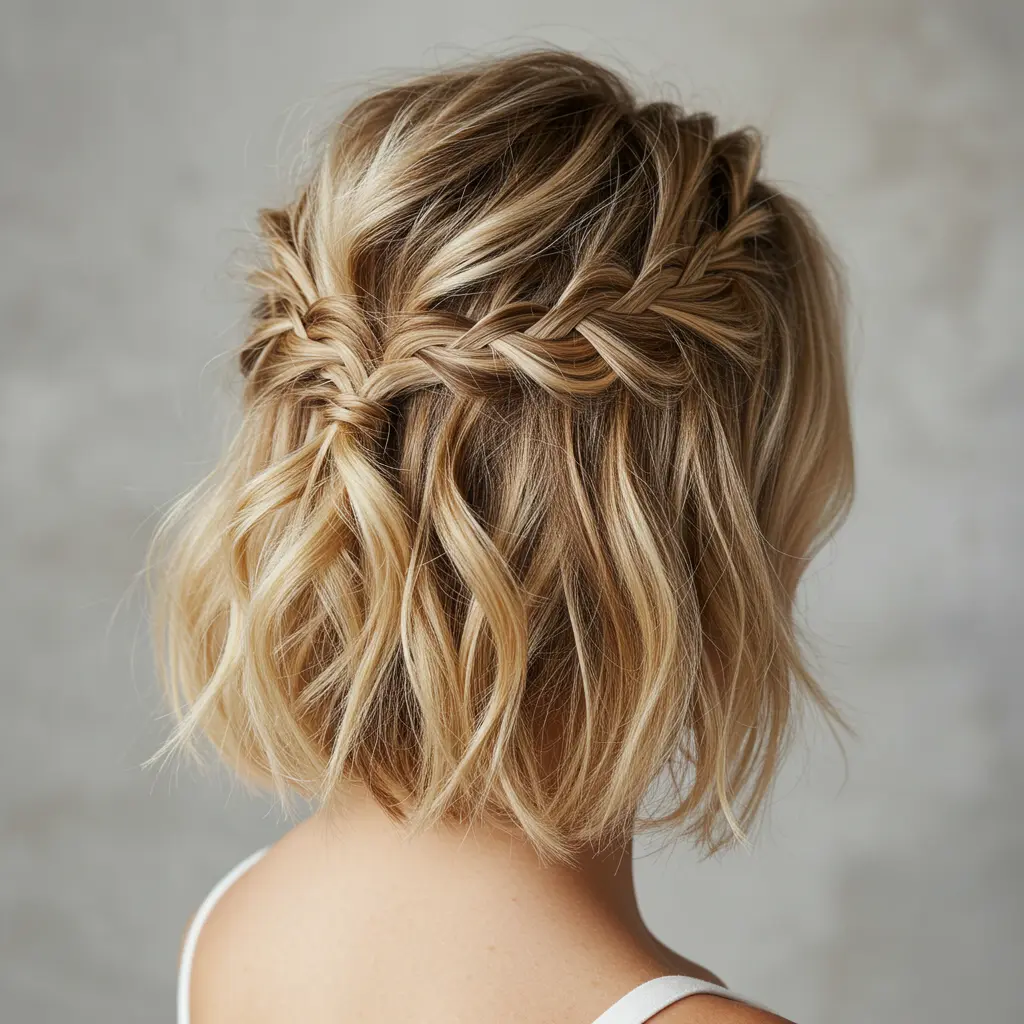 #6 Messy Blonde Boho Braid