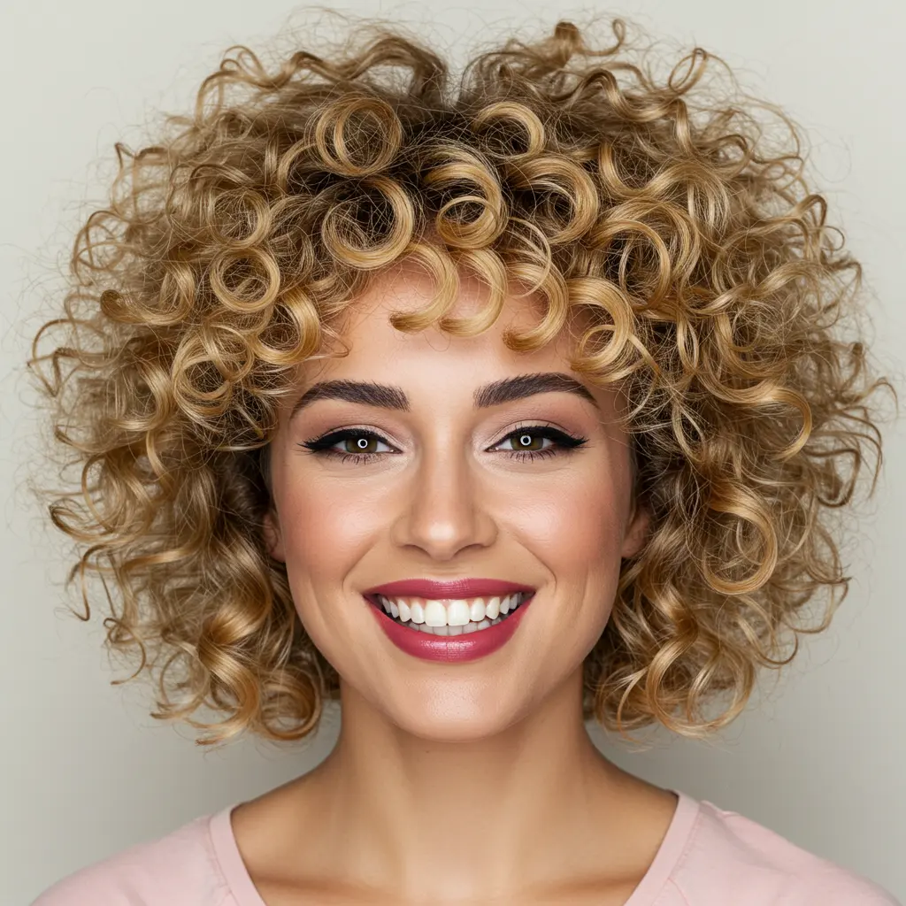 #6 Loose Blonde Curly Hairstyle
