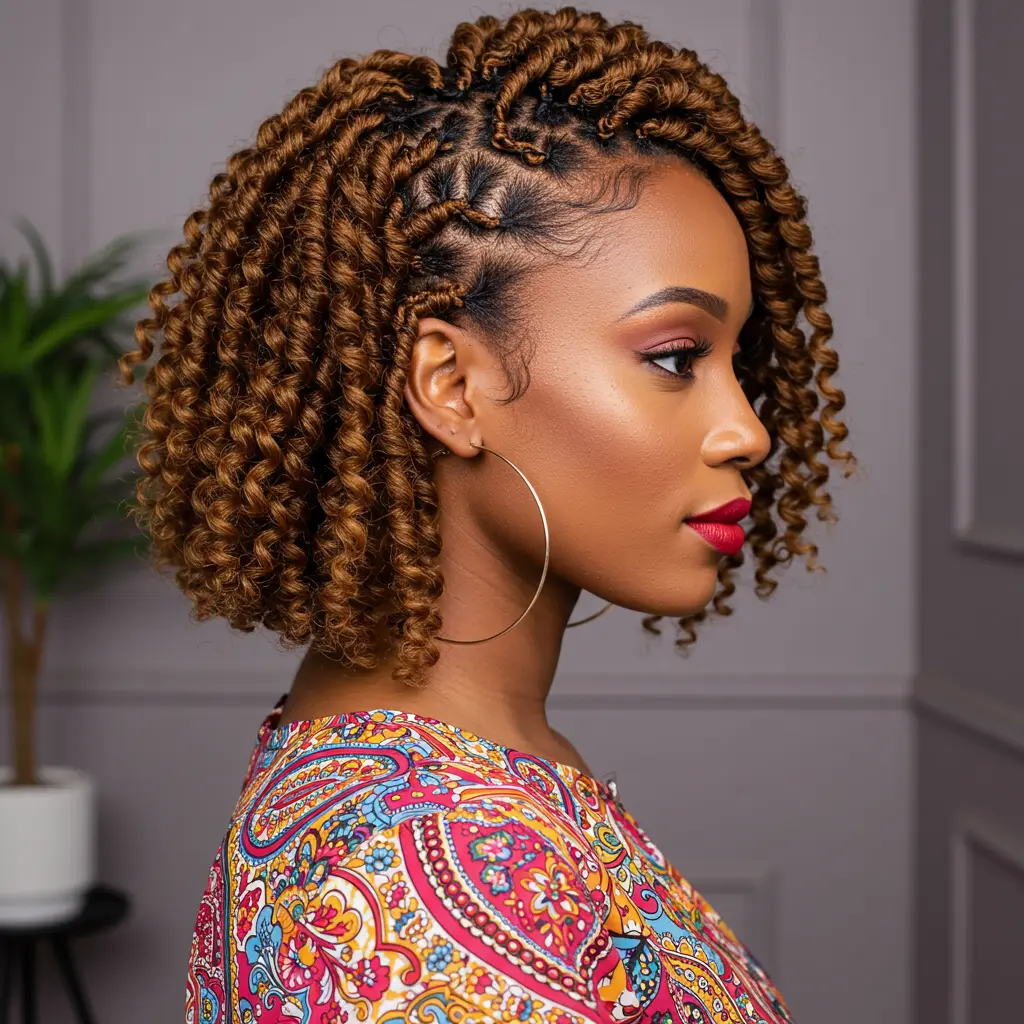 #7 Short Weave with Human Hair