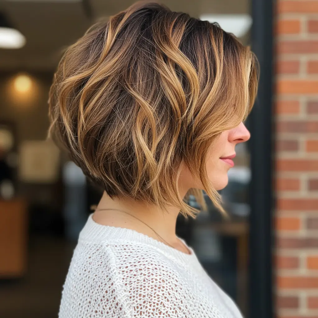 #7 Chocolate Brown Short Tousled Haircut