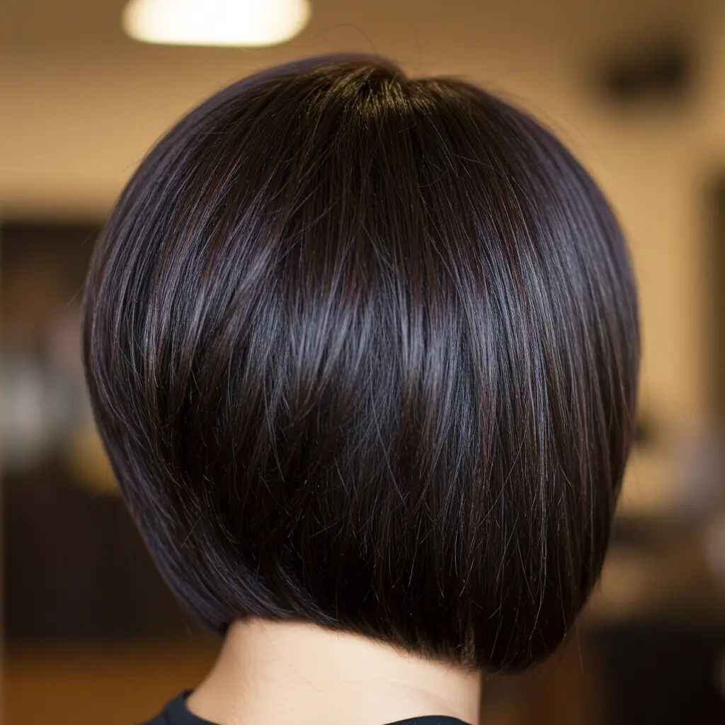 #8 Straight, Neck-Length Brown Bob