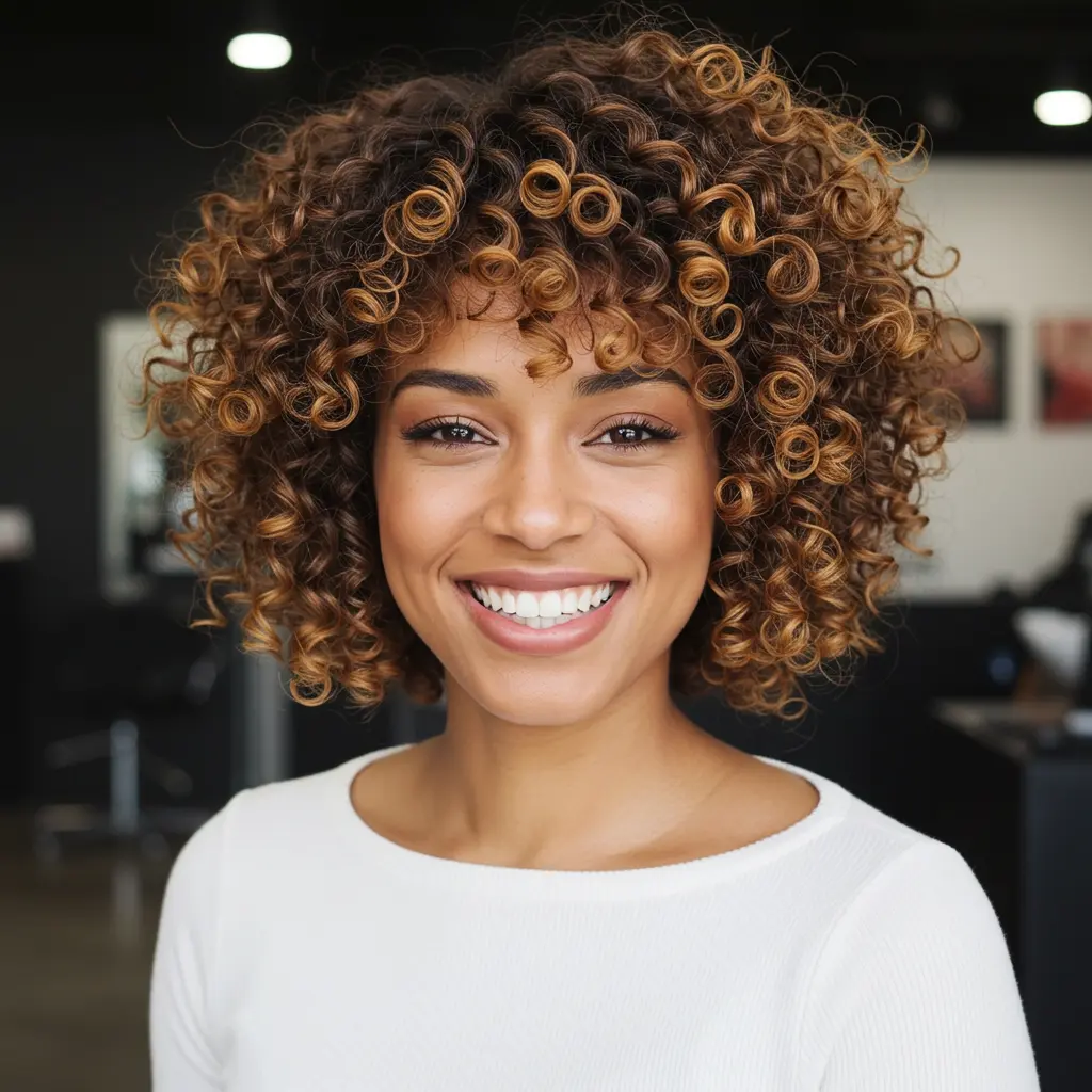 #8 Perfectly Shaped Curly Bob