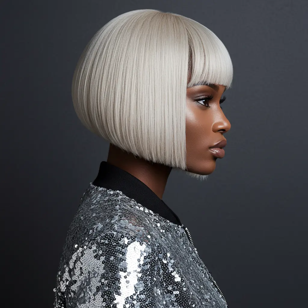 #8 Blonde Bob with Bangs