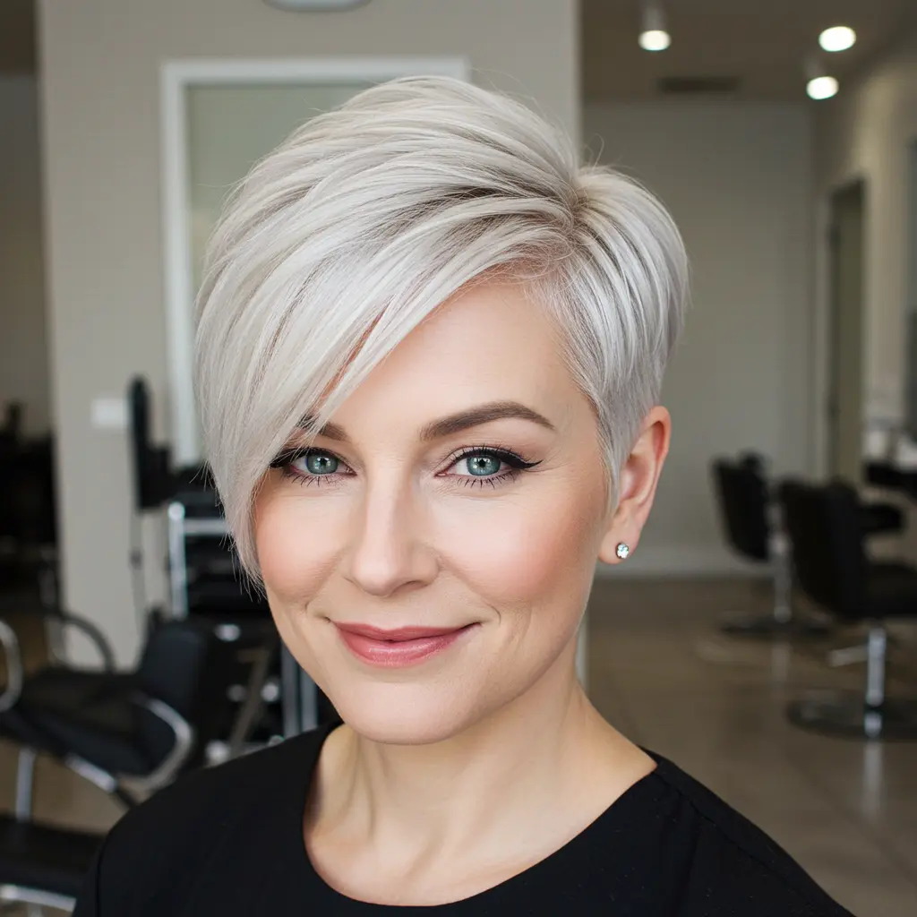 #9 Undercut Asymmetric Pixie Cut